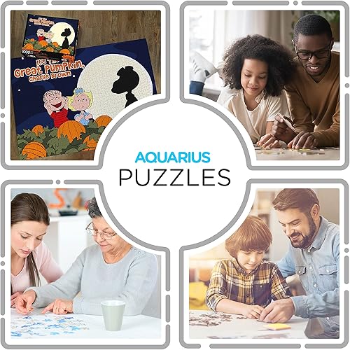Miniatura 4 de Aquarius Peanuts - Rompecabezas de gran calabaza (1000 piezas), coleccionables, sin deslumbramiento, 20 x 28 pulgadas