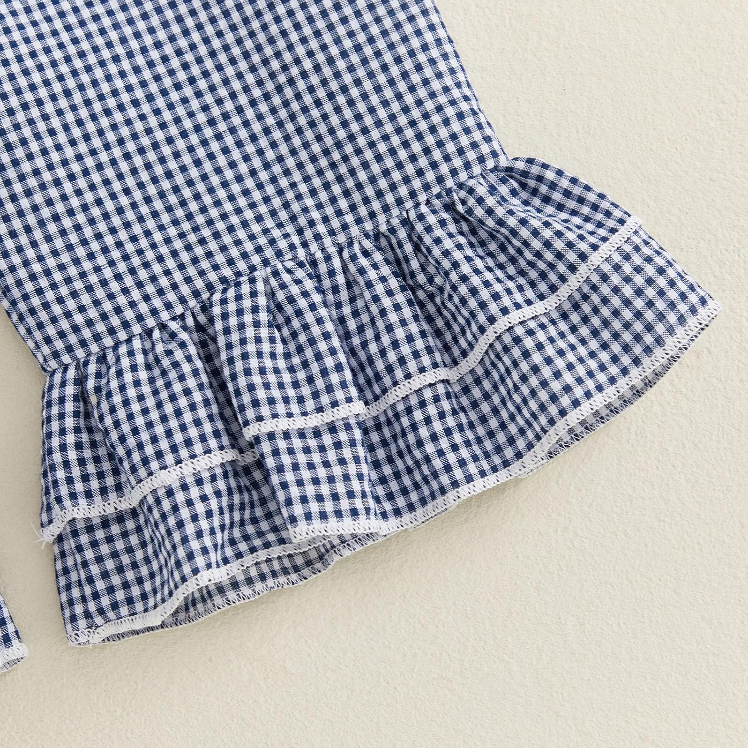 Toddler Baby Girl Seersucker Plaid Pants Casual Joggers Trousers Spring Summer Fall Winter Gingham Long Pants