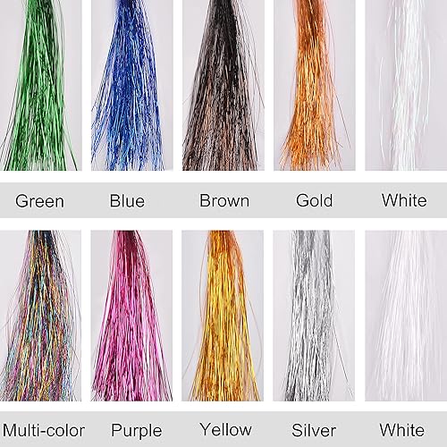 Miniatura 21 de Teasers de pesca -12/18 piezas de calamar Teaser de pesca de Mylar Flash Teaser de pesca de cola para plataformas de platijas para señuelo de pesca