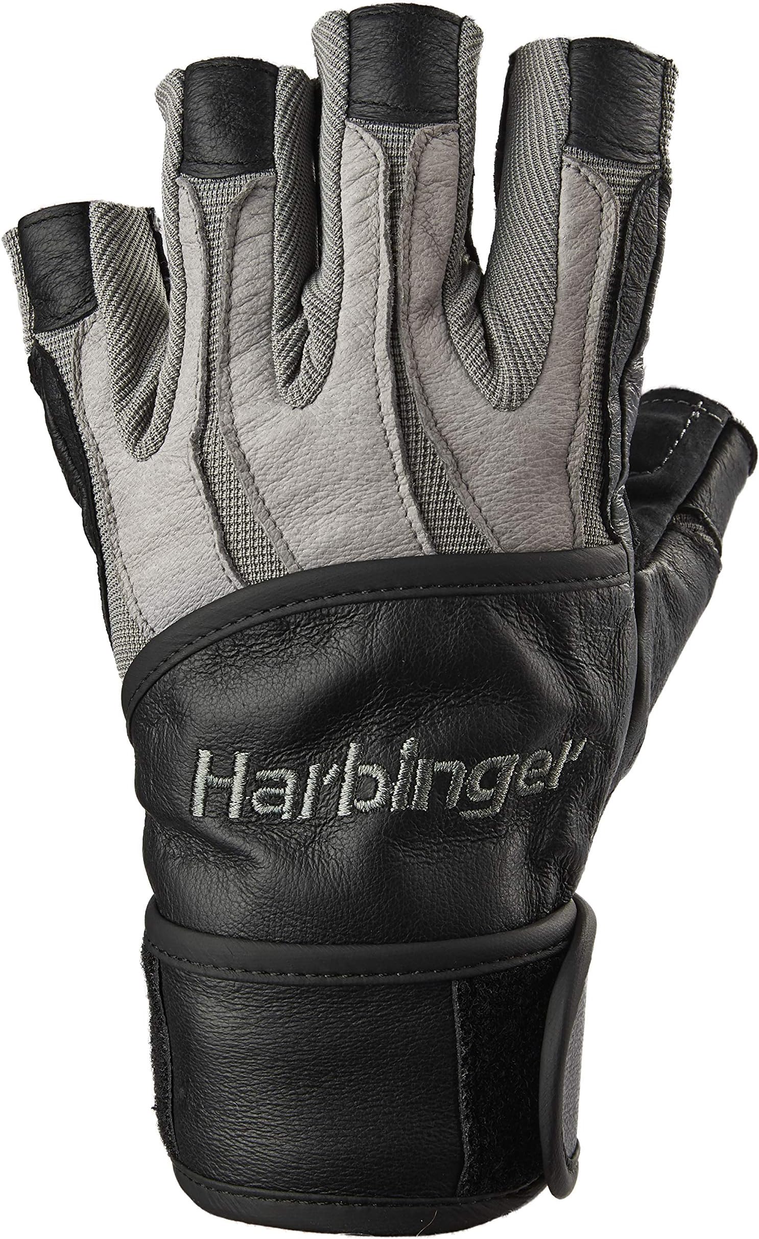 HarbingerBioForm Wristwrap Weightlifting Glove with Heat-Activated Cushioned Palm (Pair)
