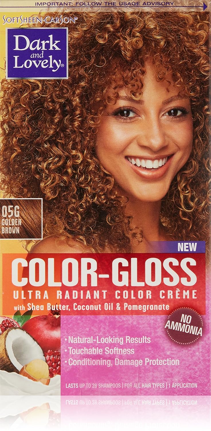 SoftSheen-Carson Dark and Lovely Color-Gloss Ultra Radiant Color Crème, Rich Black