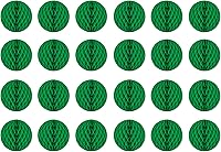 Vista 7 de Beistle 24 bolas de seda rojas, blancas y verdes para Navidad, decoraciones mexicanas, italianas, 12 pulgadas