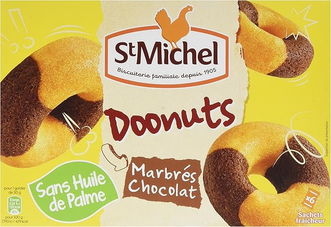 Doonuts Marbres Chocolat 180g 6 Sachets Fraicheur St Michel Sans Huile De Palme Fabrique En France Lot De 9 Amazon Fr Epicerie
