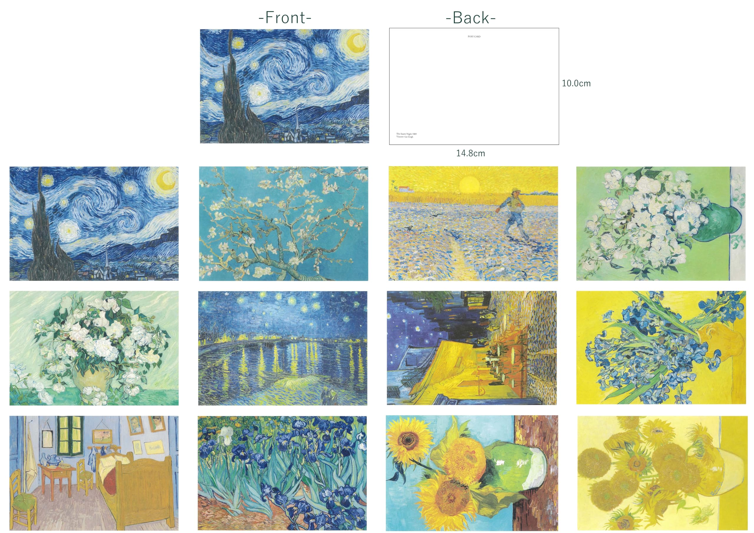Amazon | ゴッホ ポストカードコレクション 12枚セット はがき 葉書