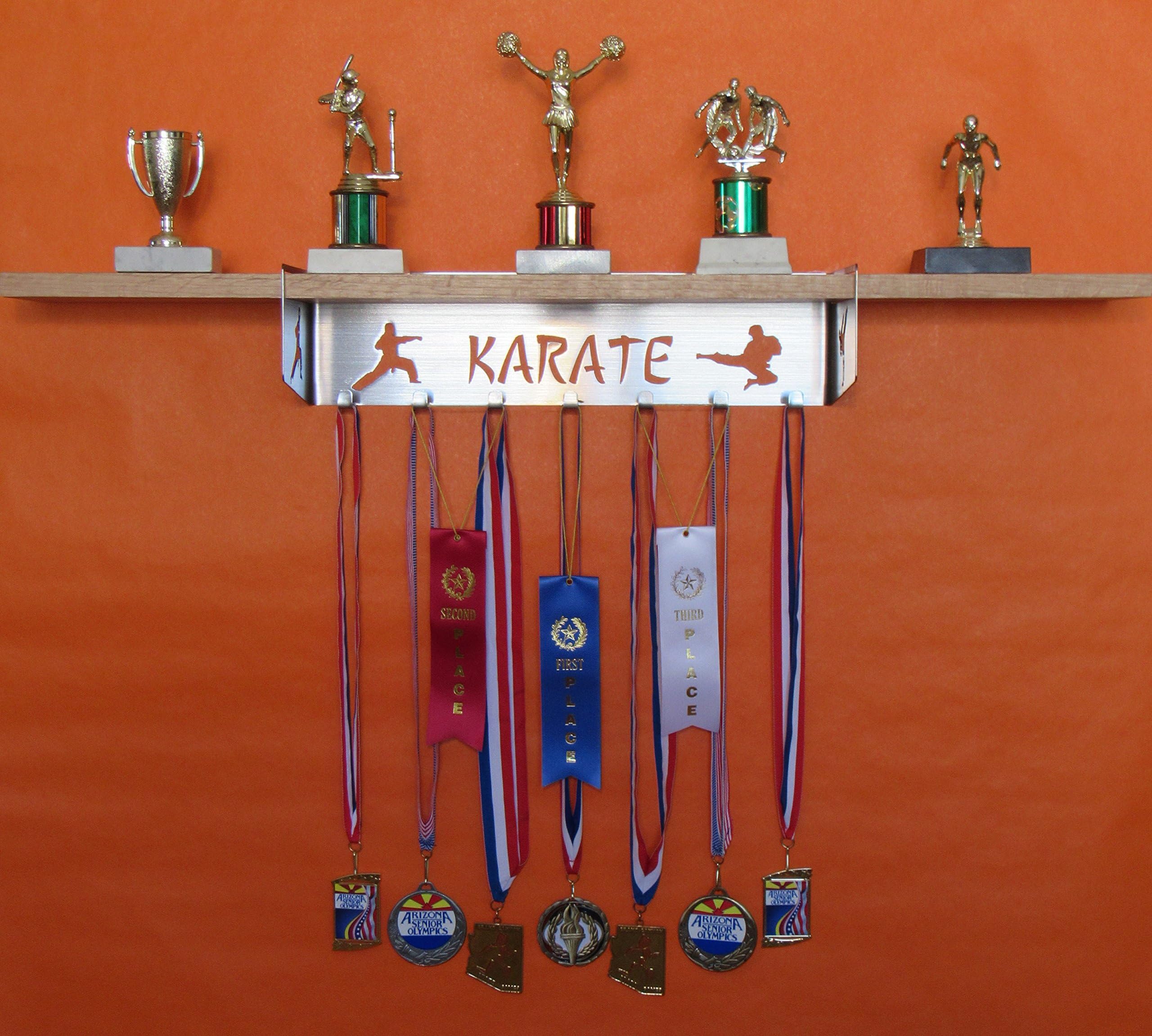 Karate Trophy Shelf and Medal Display