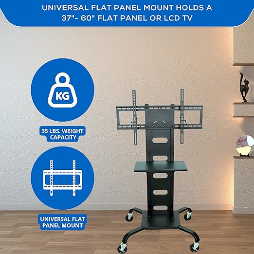 Soporte Móvil para TV de Piso 37-60 Pulgadas Acero miniatura 4