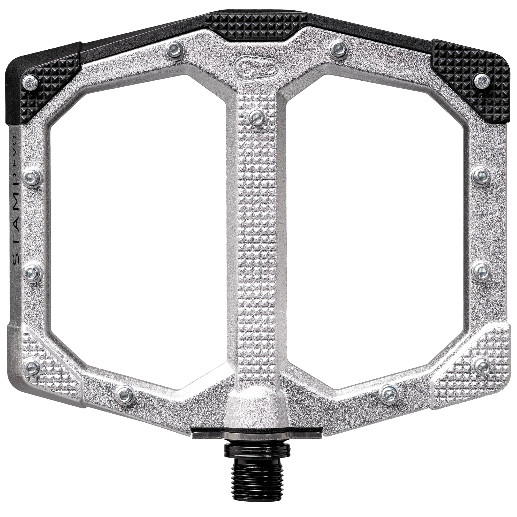 Crankbrothers Stamp EVO MTB Pedals, Silver, Size Large