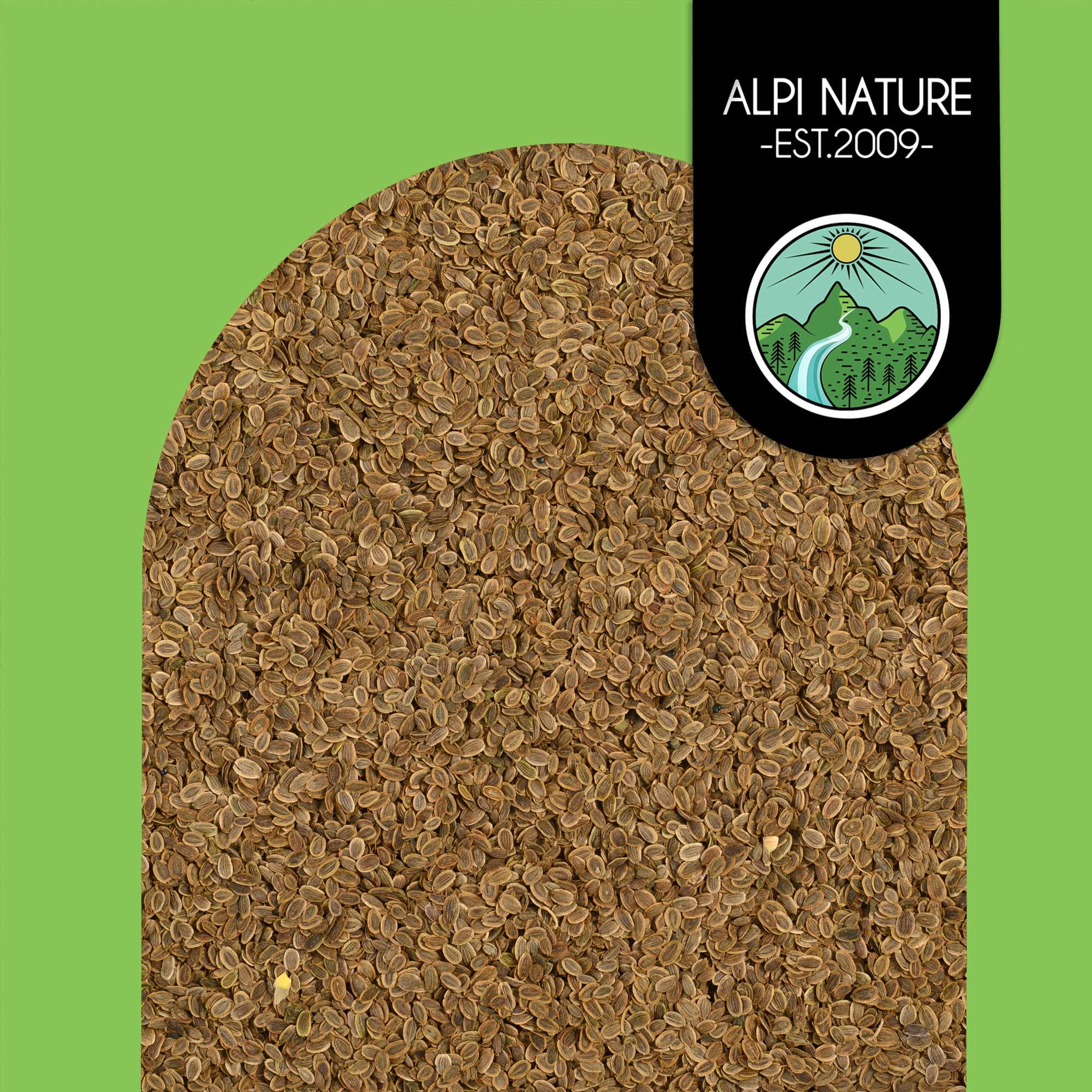 Alpi Nature Aneth Graines BIO 250g, Graines d'Aneth bio Entières Crues pour la Cuisine et préparation de Thé