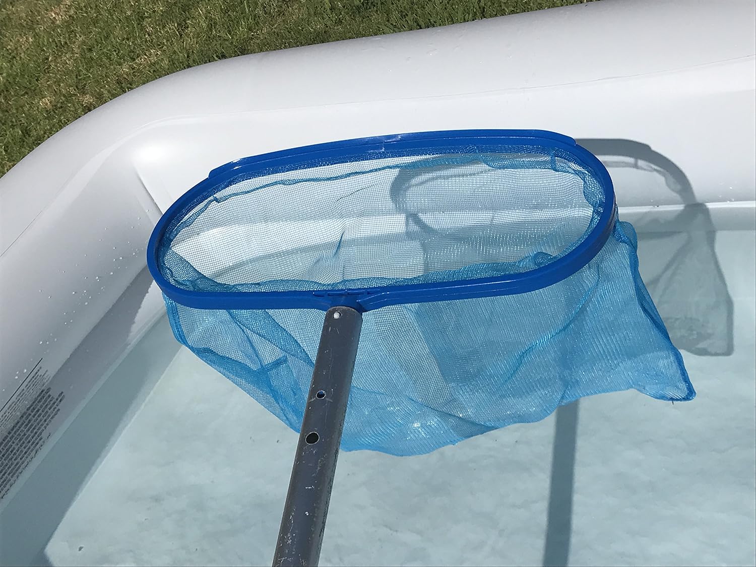 ATIE Pool Spa Leaf Skimmer Rake Net with Deep Pocket for Removing Leaves & Debris, Perfect for In-ground Pool and Above Ground Inflatable Pool
