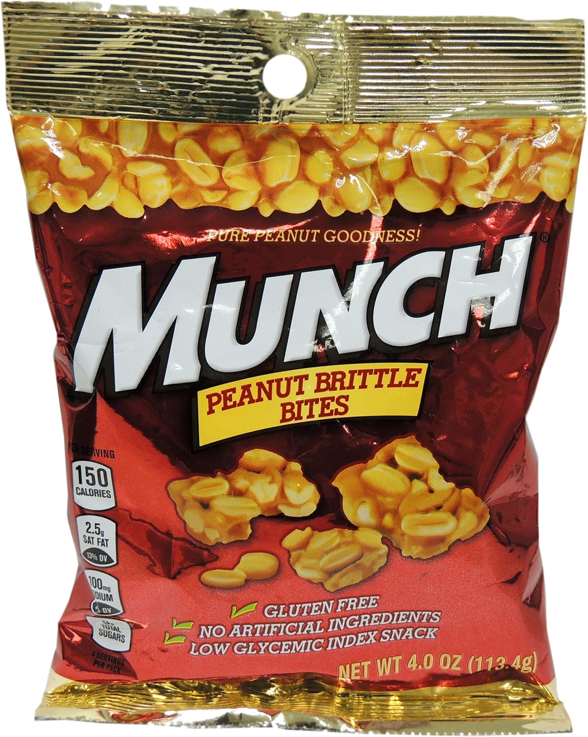 MUNCH PEANUT BRITTLE BITES - Peg 12/4.0oz