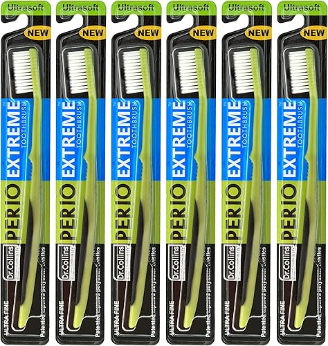 Dr. Collins Perio Extreme Cepillo de dientes (los colores varían) (paquete de 6)