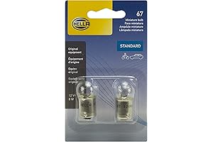 HELLA 67TB Bulb a12v8w led bulb 67 12V 8W 4Cp Ba15S G6 (2) for Cars
