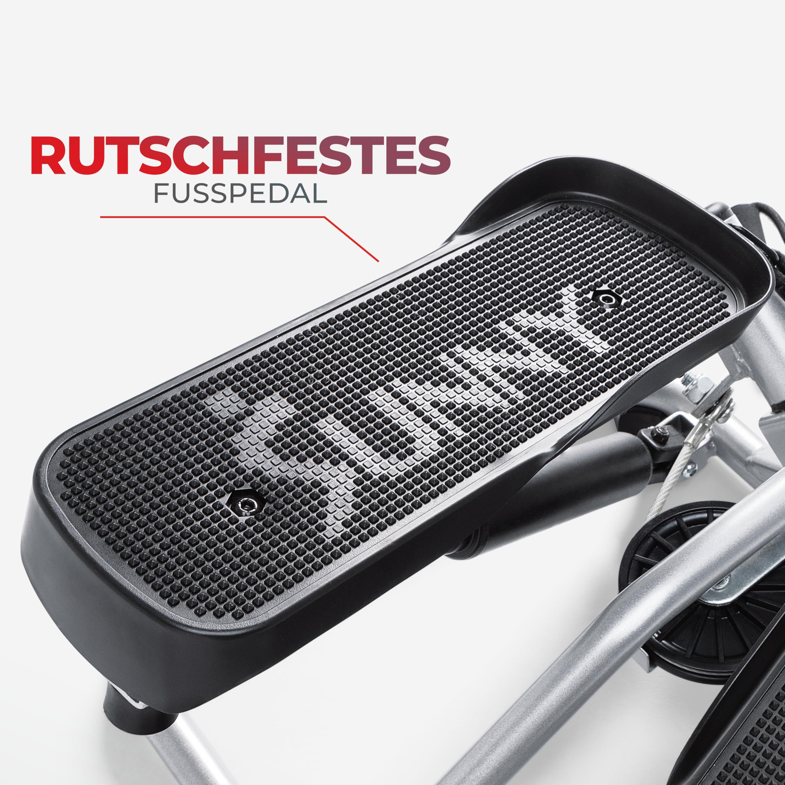 Sunny Health & Fitness Pro Stepper mit Widerstandsbändern für Heimtraining | Gelenkschonend, Hydraulischer Widerstand, SunnyFit-App, LCD-Display, 115-180 kg Belastbarkeit, Cardio zu Hause, Bänder