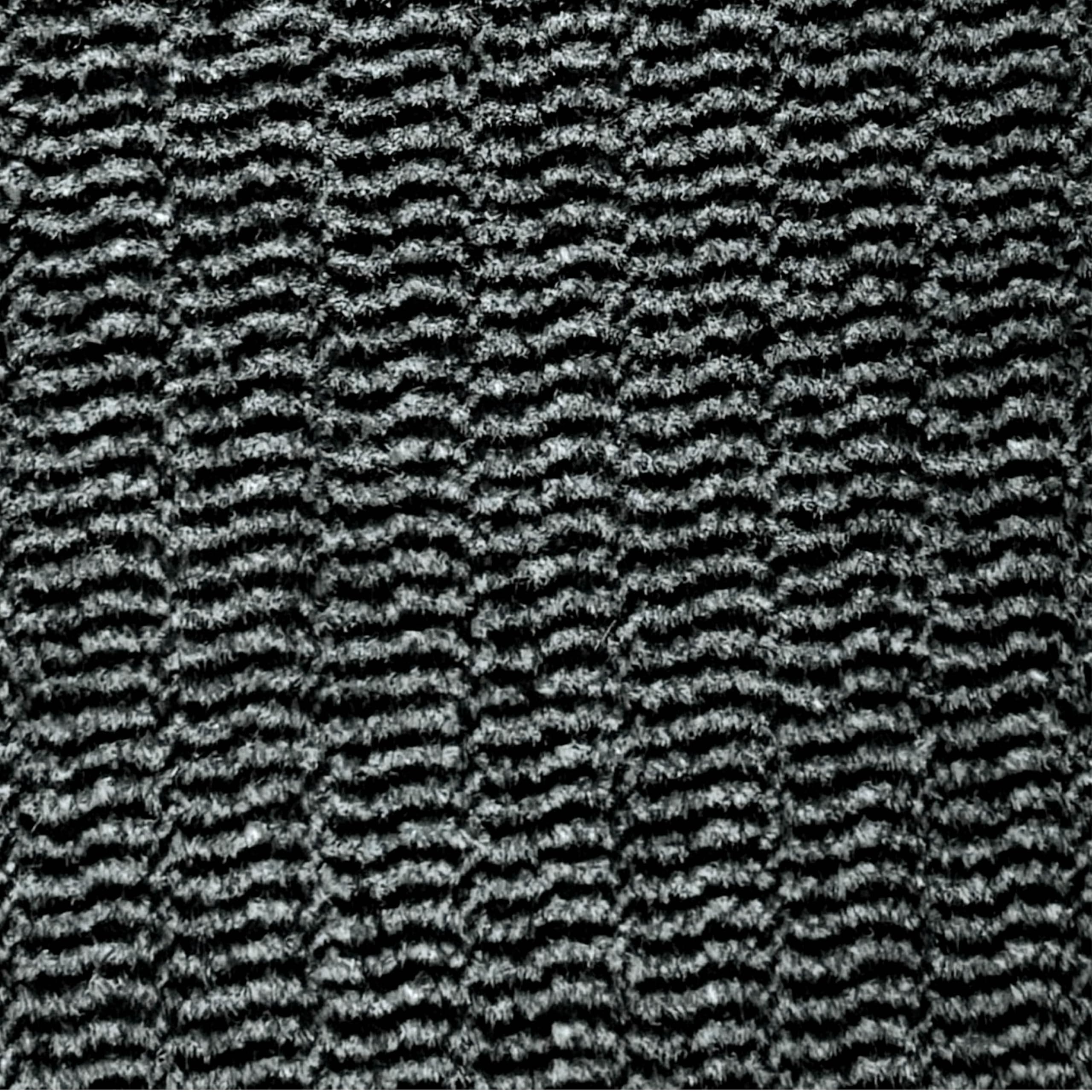 DOMOPRIMA® Premium Frisé Schmutzfangmatte in Gewerbequalität – Eingangsmatte für Büro, Praxis, Einzelhandel und Zuhause, rutschfest, geruchsneutral (grau meliert, 90 x 300 cm)