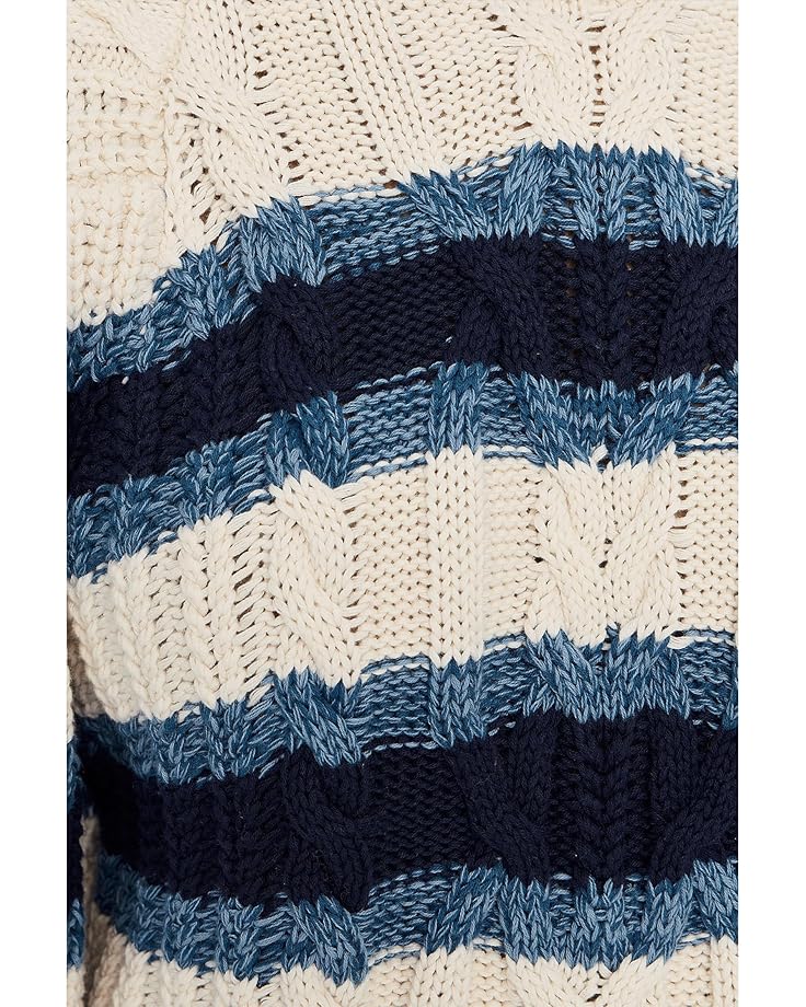 Free People Frankie Cable Striped Pullover - #5 of 5