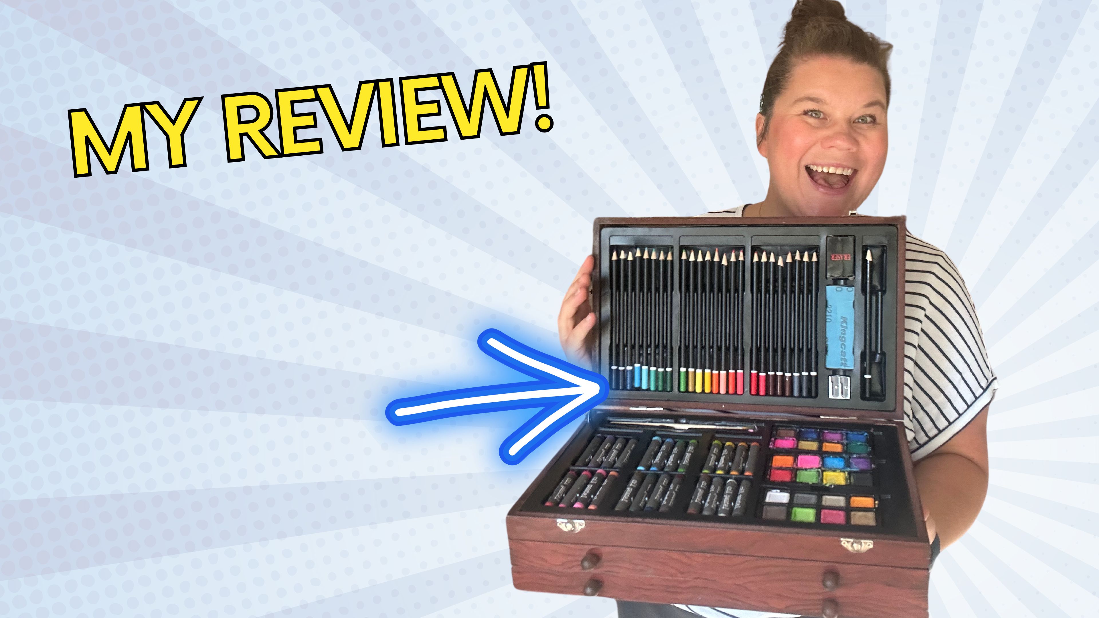 Watch My honest review of this 175 piece deluxe art set on Amazon Live