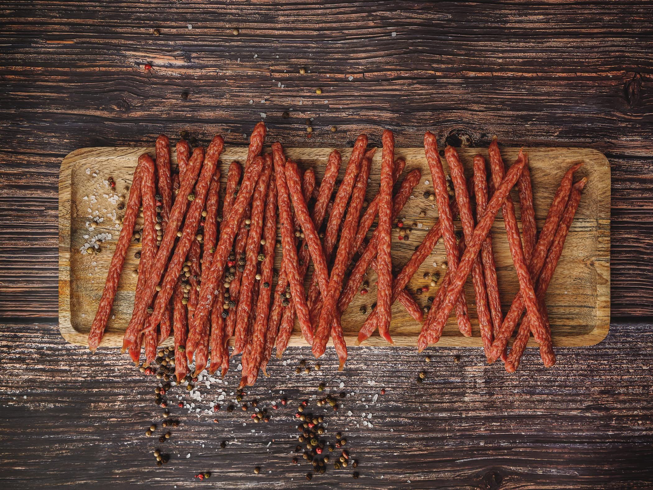 Craftsman Snack Sticks Original (5 x 45 g) | Wurst Snack | Mini-Salami | Fleischsnack to Go | geräucherte Mini Wurst | Herzhafte Salami-Sticks | Rohwurst | Dauerwurst (5 Packungen (5 x 45g))