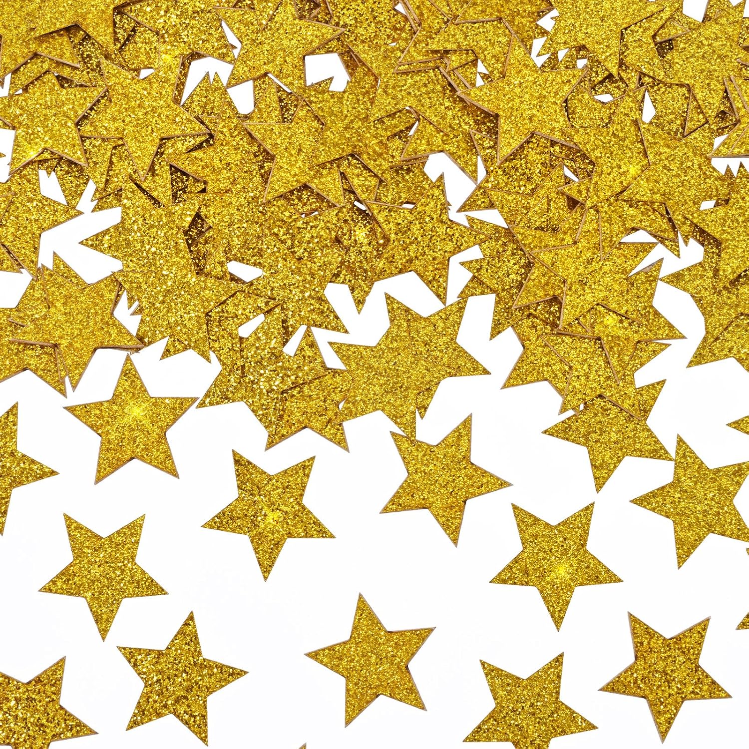 Tyqour 200pc Star Confetti Table Confetti Gold Stars Decorations for Table Decor Party Birthday Decoration or Filled Balloons
