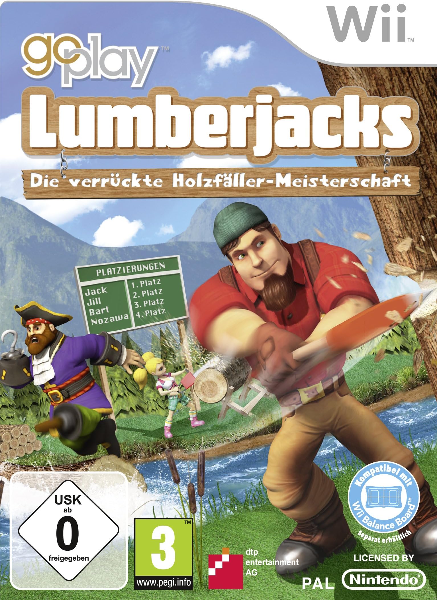 Lumberjacks-verrückte Holzfäller-Meisterschaft (Wii)