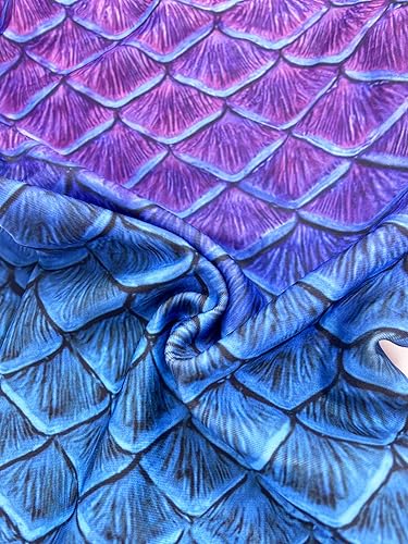 Miniatura 4 de DNFUN Traje de baño de sirena para niñas, traje de baño de sirena para niños, sin monoaleta