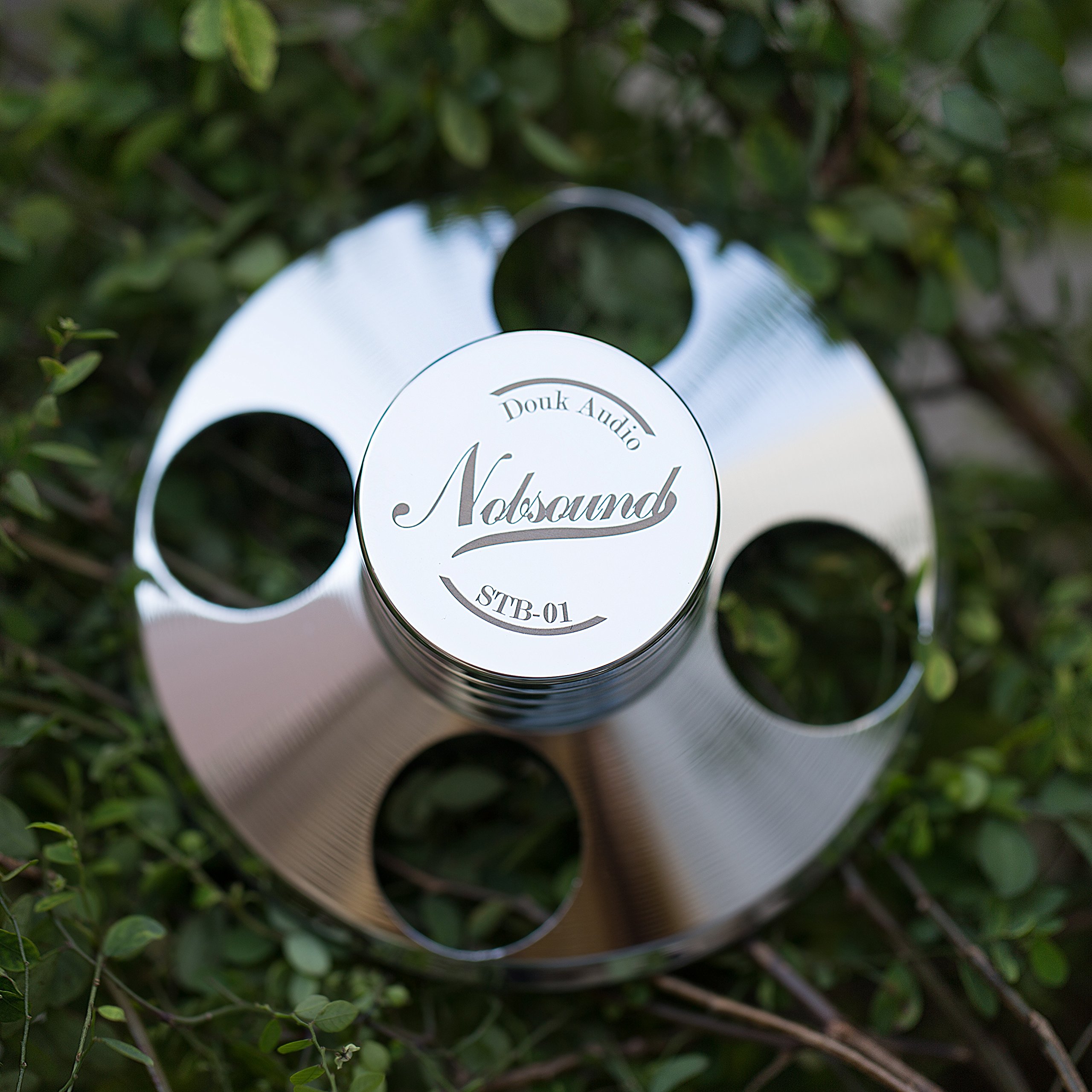 Nobsound Palet presseur en métal pour Platine Vinyle Argenté