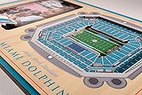 Vista 3 de YouTheFan Marco de fotos NFL Miami Dolphins 3D con vista del estadio, estadio Hard Rock