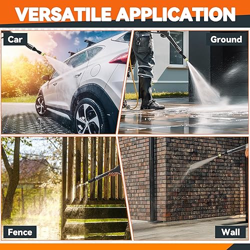 Miniatura 6 de Repuesto de pistola rociadora de alta presión, manguera de bloqueo y gatillo de seguridad, compatible con Portland Husky Black Decker Ford Pulsar