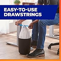 Vista 4 de Hefty - Bolsas pequeñas de basura, aroma Fabuloso, 4 galones, 34