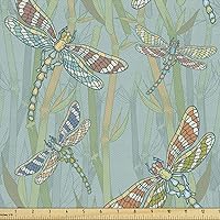 Vista 15 de Ambesonne - Tela multicolor impresa digital por The Yard.