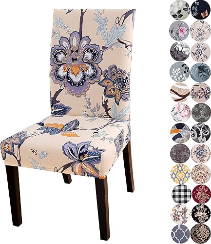 Vista 24 de Fundas de terciopelo para sillas de comedor, elásticas, súper suaves, fundas de asiento para sillas Parson, protectores para fiestas, protección