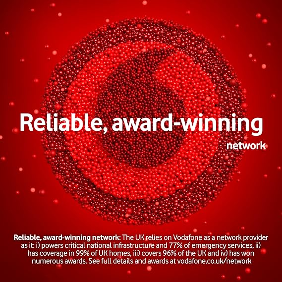 Vodafone £10 7GB PAYG Sim