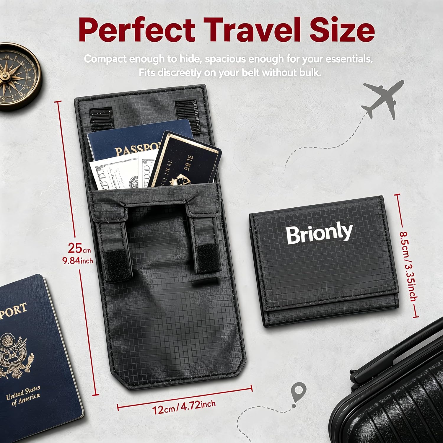 3-in-1 Hidden Pocket - Under Clothes Anti-Theft Passport Pouch