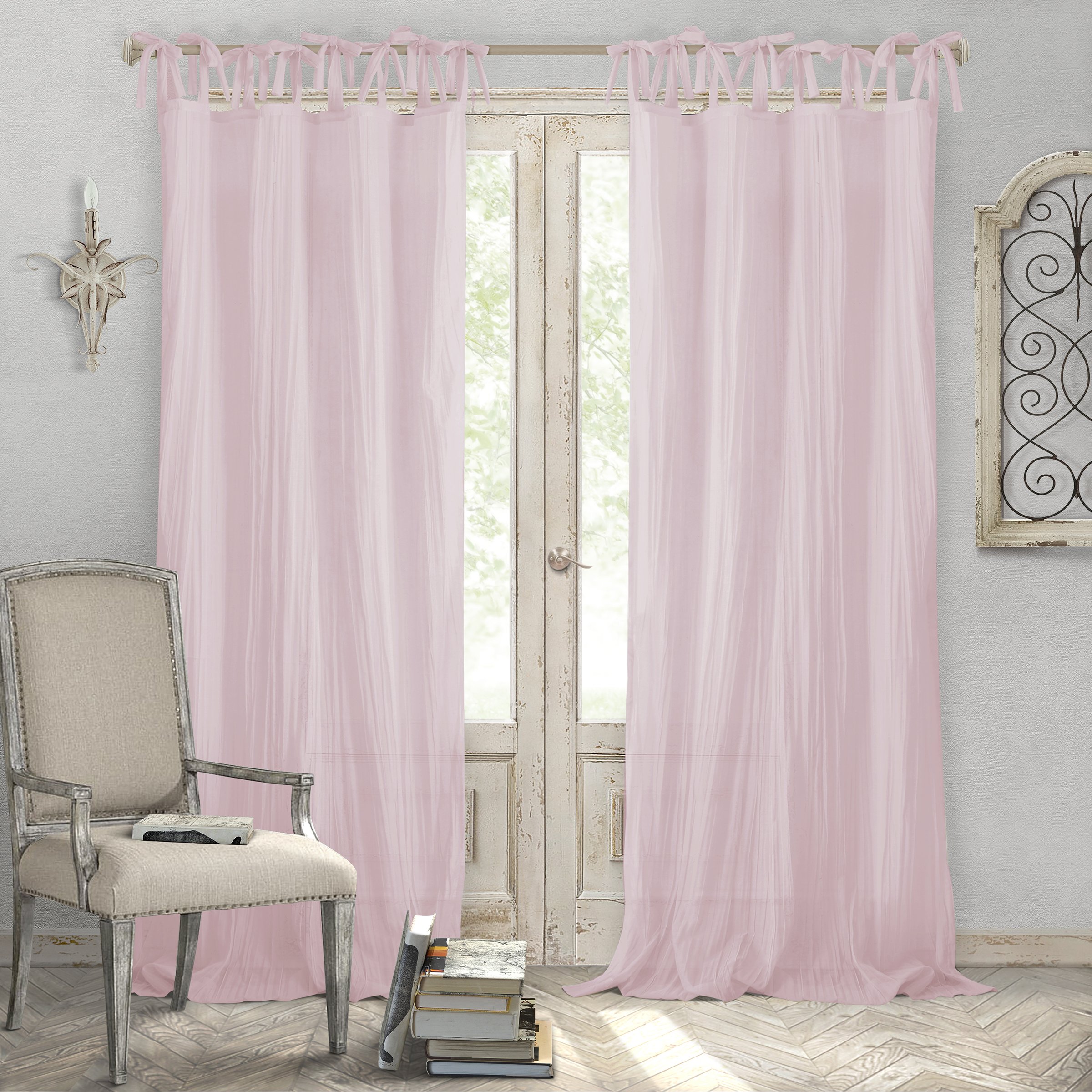 Shabby Chic Pink Curtains Curtains & Drapes