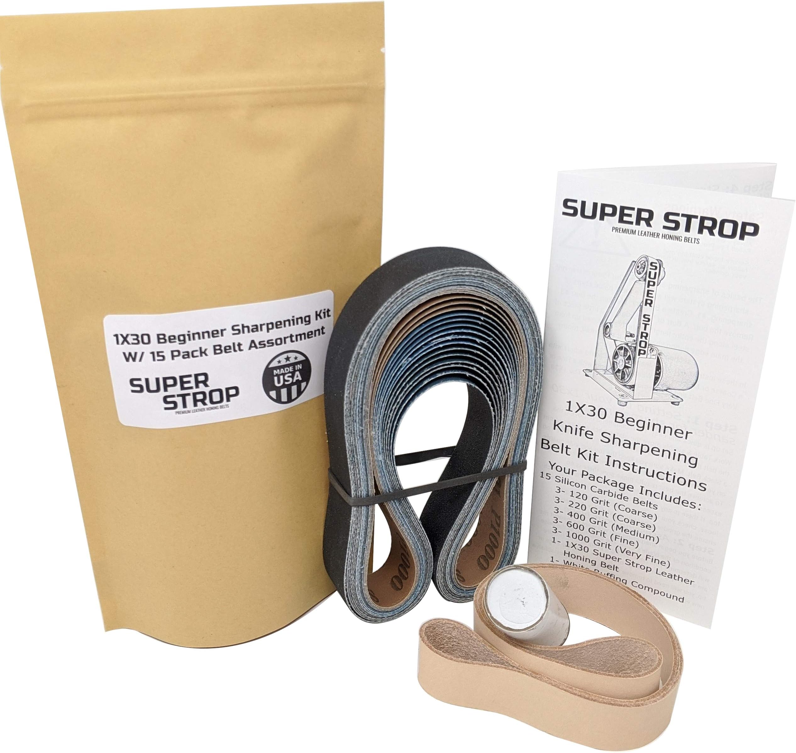 Assorted Belt Kit With Leather Honing Belt And Buffing Compound - View #7