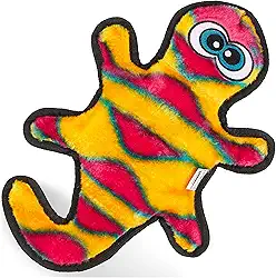 Outward Hound Brinquedo de pelúcia para cães Gecko laranja da Invincible, médio