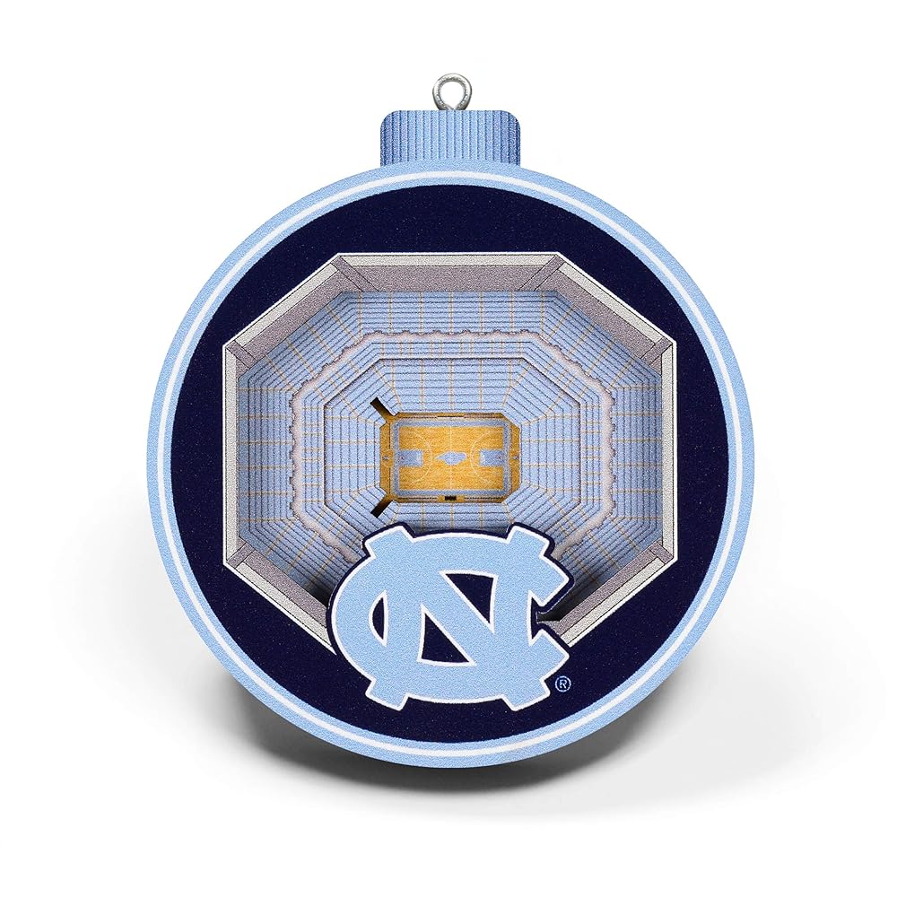 YouTheFan NCAA North Carolina Tar Heels 3D StadiumView Ornament - Dean E. Smith Center