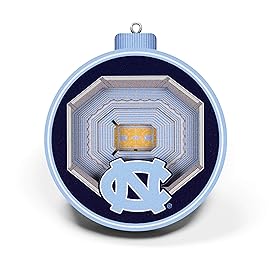 YouTheFan NCAA North Carolina Tar Heels 3D StadiumView Ornament - Dean E. Smith Center