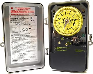 Intermatic R8815P101C Pool/Sprinkler/Irrigation Timer - 24 Hr Mechanical Sprinkler/Irrigation Time Switch with 14-Day Skipper - Up to 44 ON/OFF Settings Per Day, Weather-Adaptive, Durable Enclosure