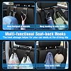Pack de 4 Ganchos para Reposacabezas de Auto, Sostiene 55lbs, Organizador de Asiento para Bolsas 7