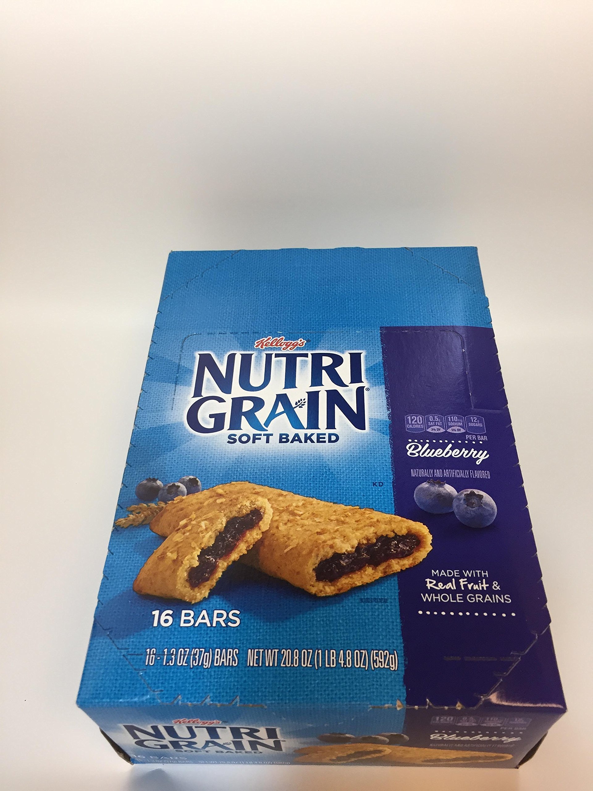 35745 Nutri-Grain Cereal Bars, Blueberry, 1.3 Ounce Packaged Indv Bar, 16/Box 16 Counts (Pack of 1)
