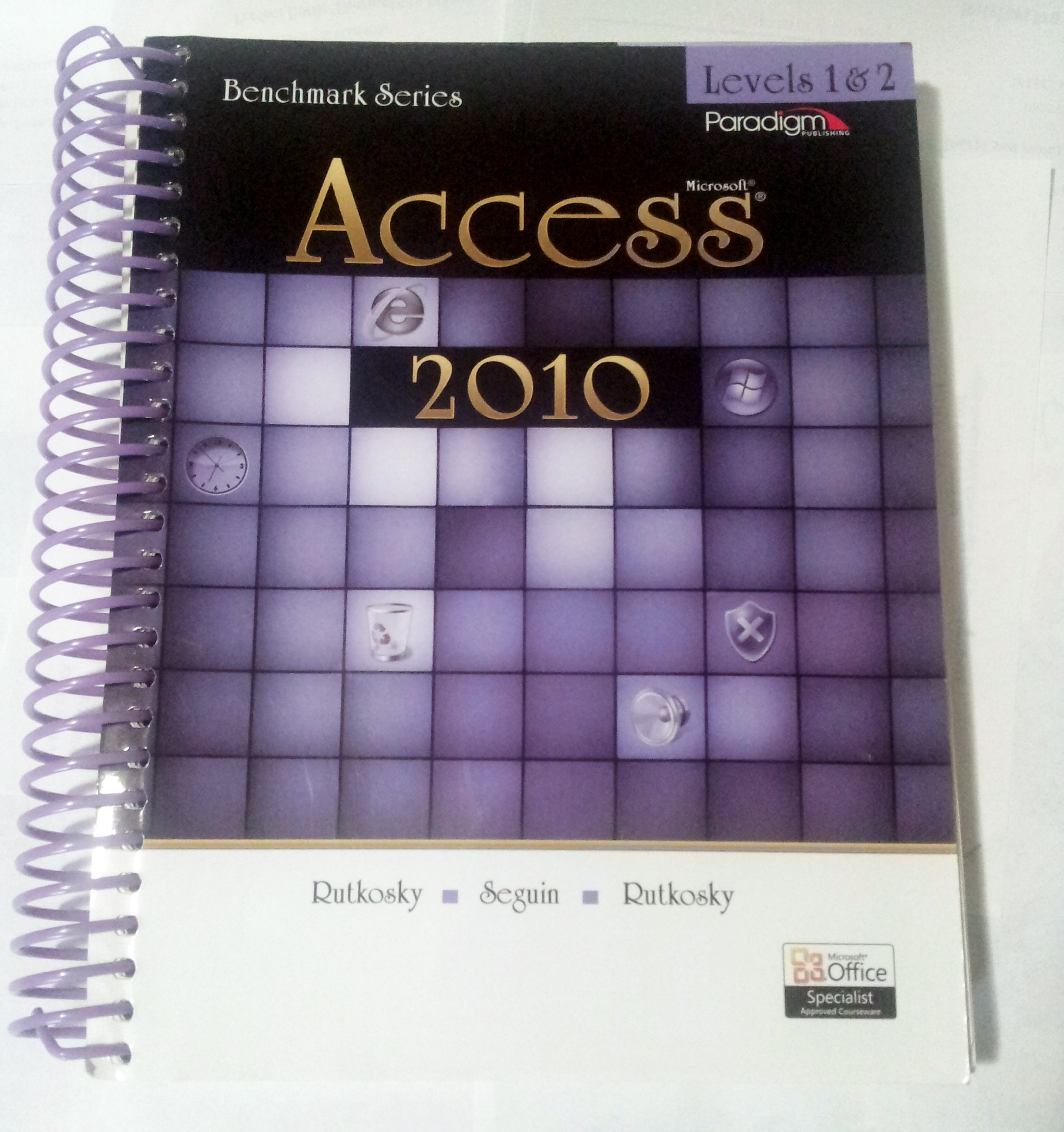 Benchmark Series: Microsoft®Access Levels 1 and 2: Text with data files CD