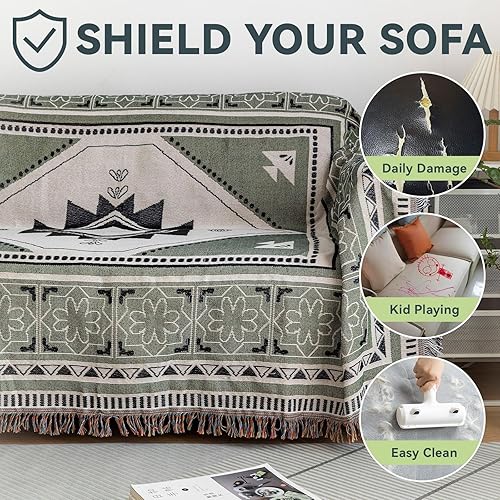 Vista 368 de VClife - Funda para sofá de 2 plazas o modular, de felpilla, antideslizante, lavable, apta para perros, protectora, caqui, 71 x 118 pulgadas 0 0