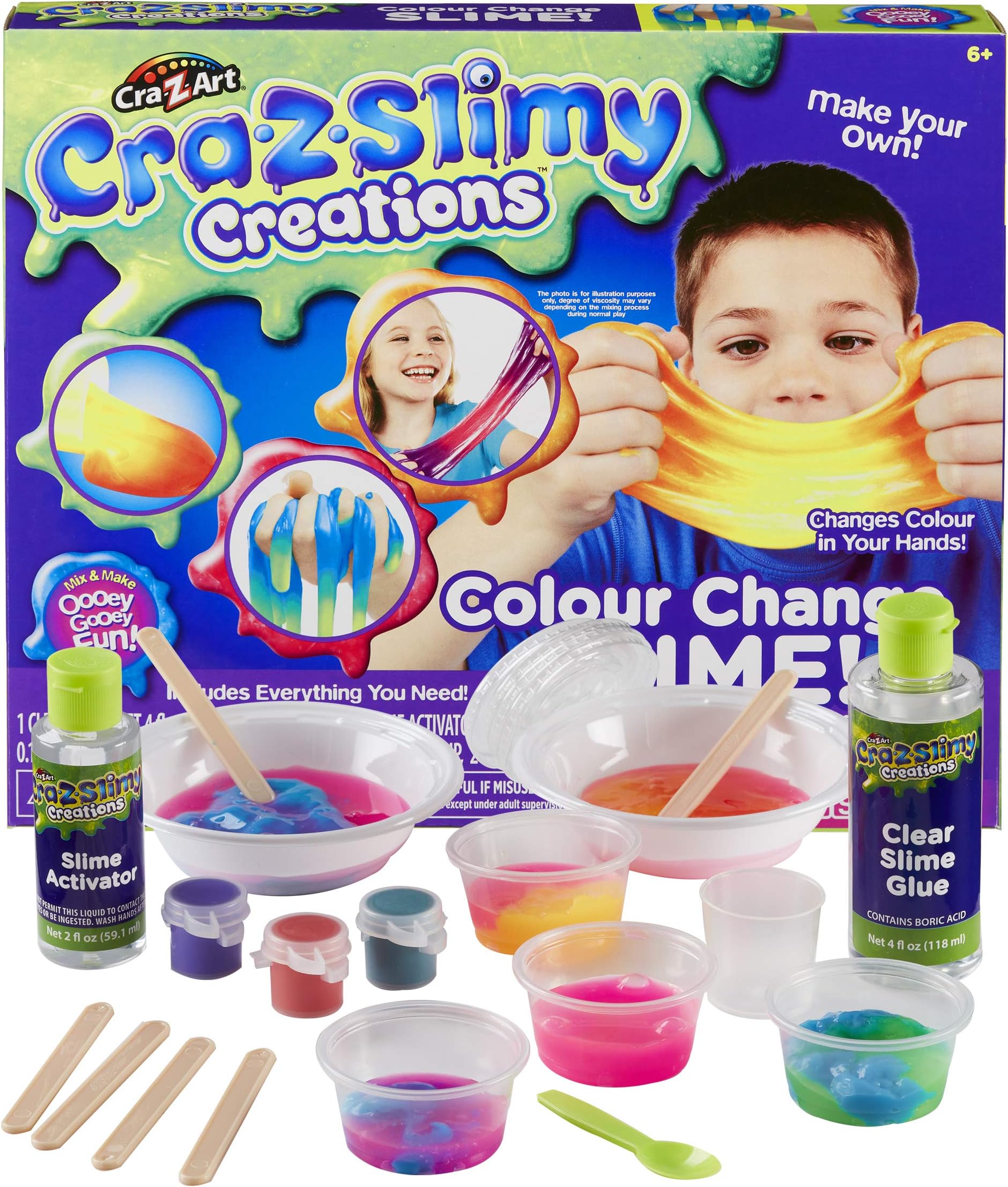 Slimy Color Change Slime, Toys for Girls, 5 Years & Above, Creative, Art & Craft