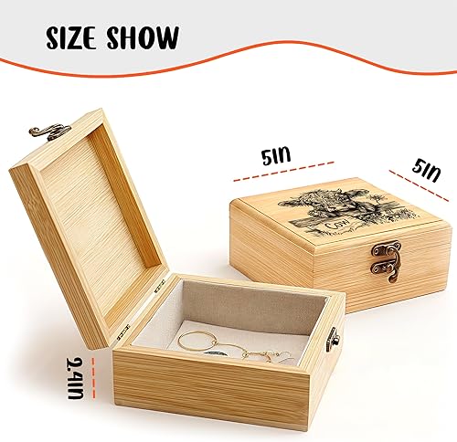 Miniatura 2 de Joyero decorativo de recuerdo de vaca, regalos para mujeres, decoración temática para amantes de las vacas, decoración temática de decoración para