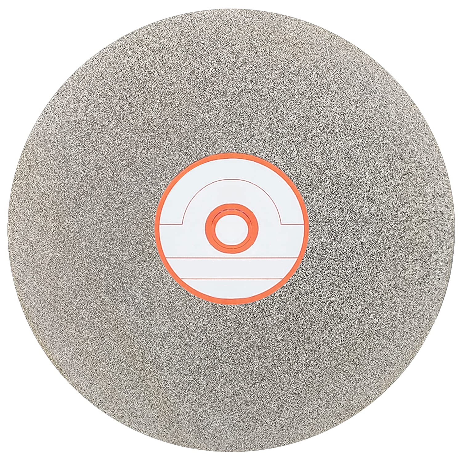 CAQUXIL Diamond Flat Lap Disc 6 Inch 180 Grit, 1/2 Inch Arbor, Diamond Flat Lap Wheel for Gemstone Glass Ceramics, Grinding Sanding Disc, Lapping