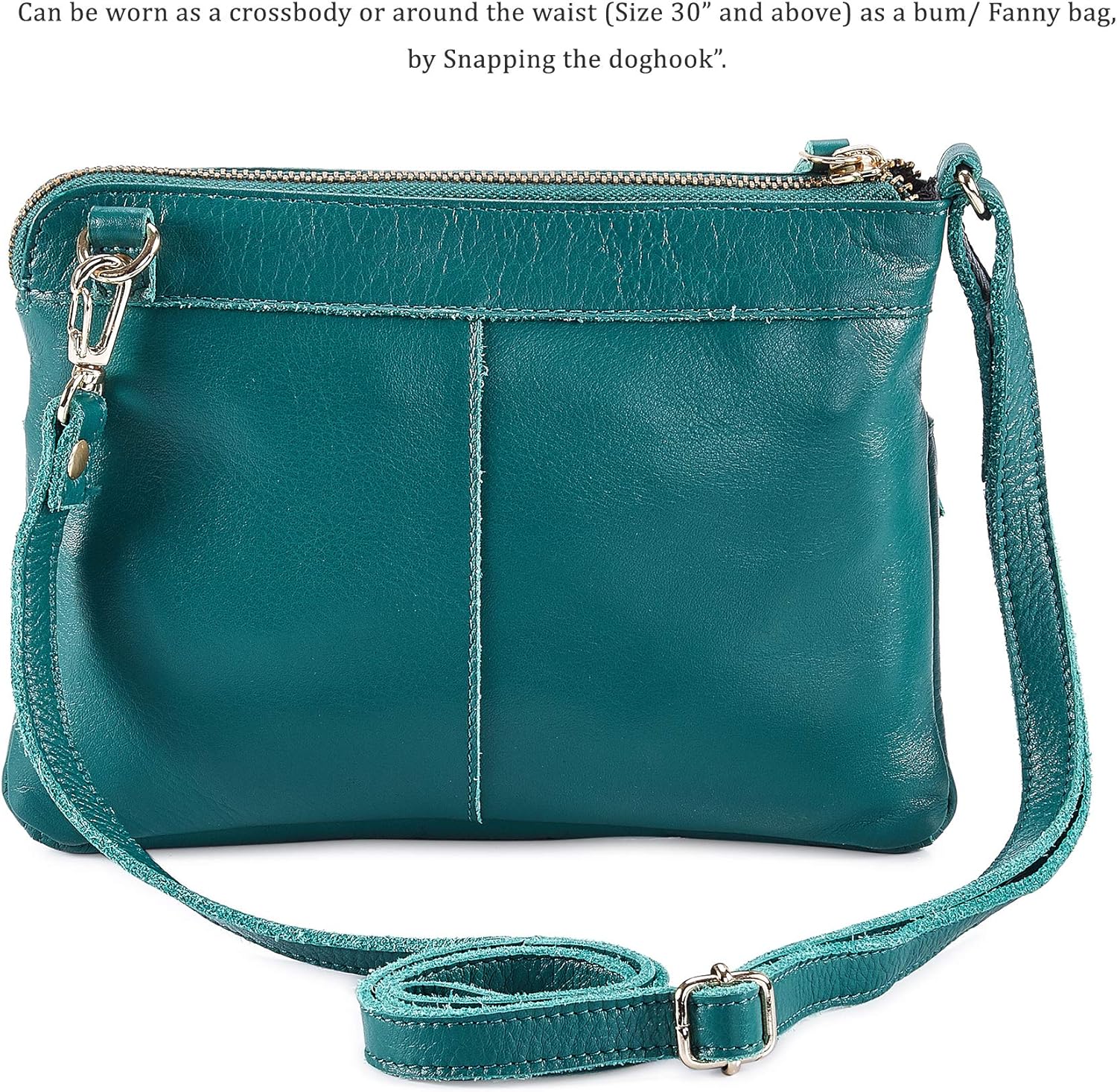 Wise Owl Accessories Small Crossbody Sling Bag Real Leather Purse for Women Crossover Trendy Shoulder Handbag | Real Leather, Purse, Crossover, Trendy - Image 5