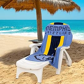 Northwest NBA Memphis Grizzlies Unisex-Adult Beach Towel, 30 x 60, Zone Read