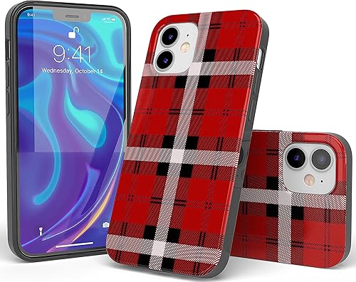 Miniatura 4 de Funda Casely Compatible con iPhone 11 Como si! Funda de cuadros rojos