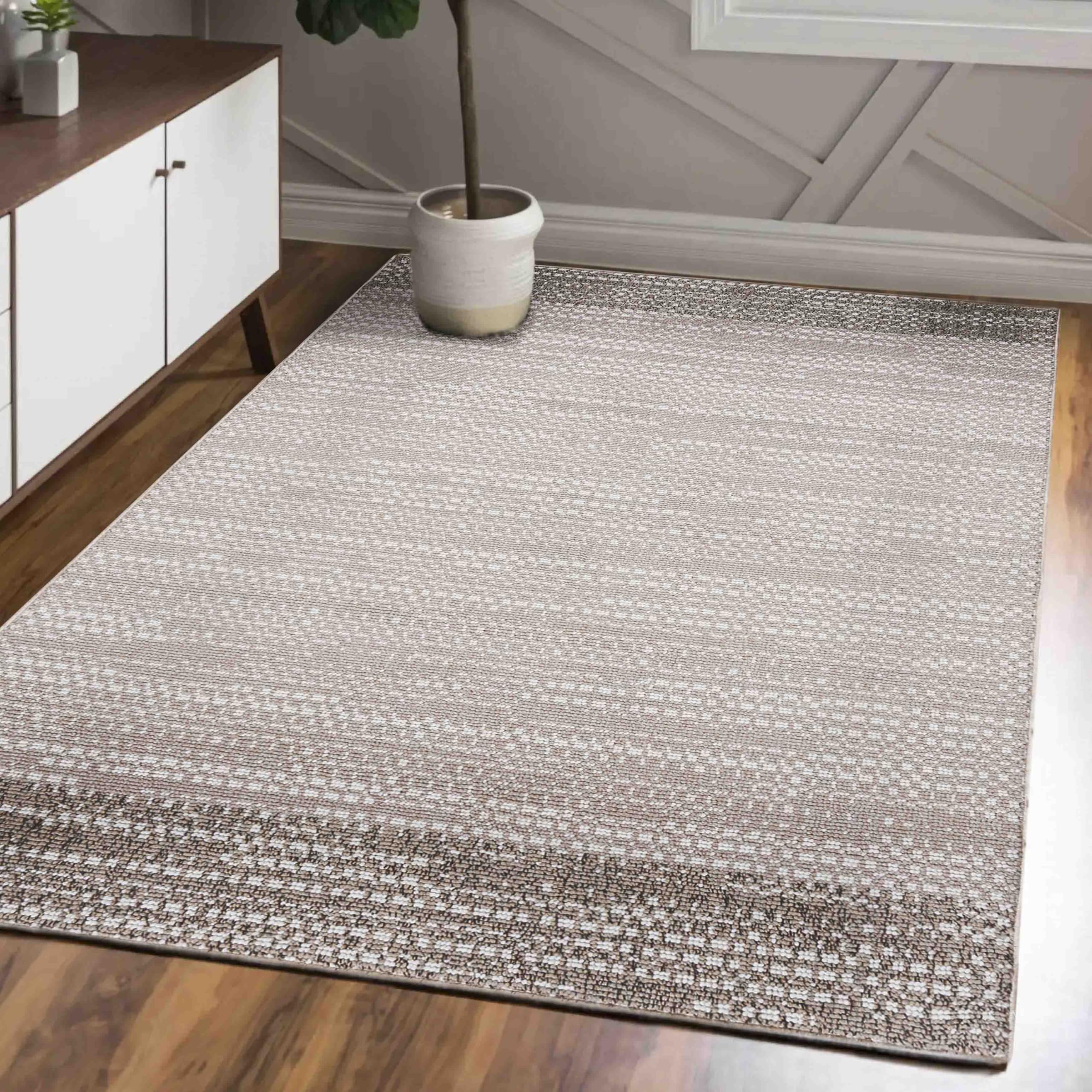 Mazovia Alfombra Moderna Suave Minimalista - Alfombra Elegante para Salón, Dormitorio, Comedor, Oficina - Alfombras Rectangulares de Pelo Corto - Alfombra de Salón Oeko-Tex - Beige - 80 x 150 cm