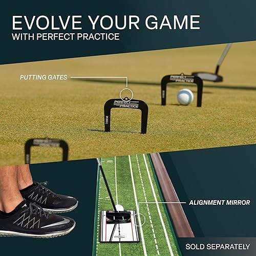 Miniatura 8 de Perfect Practice Putting Mat – Indoor Putting Green for Home & Office – Golf Training Aid for Putting Practice – Premium Golf Putting Mat with